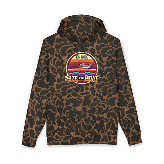 Size Of The Boat Camo Hoodie